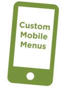 Custom mobile menus